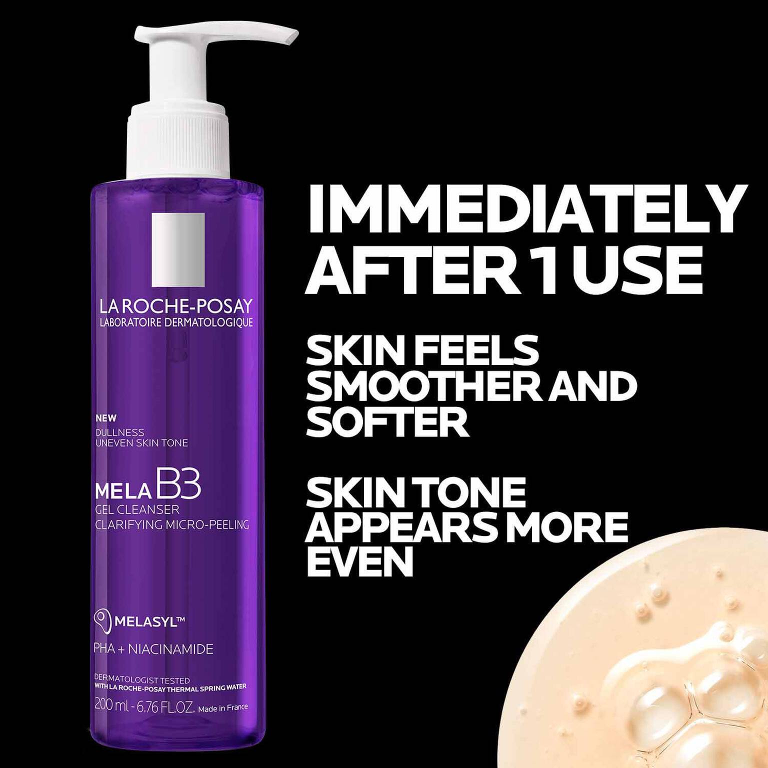 mela-b3-facial-gel-cleanser-with-melasyltm-niacinamide-p7 4_LaRochePosay-Product-MelaB3-MelaB3Cleanser-200ml-03337875890069-Benefits.jpg